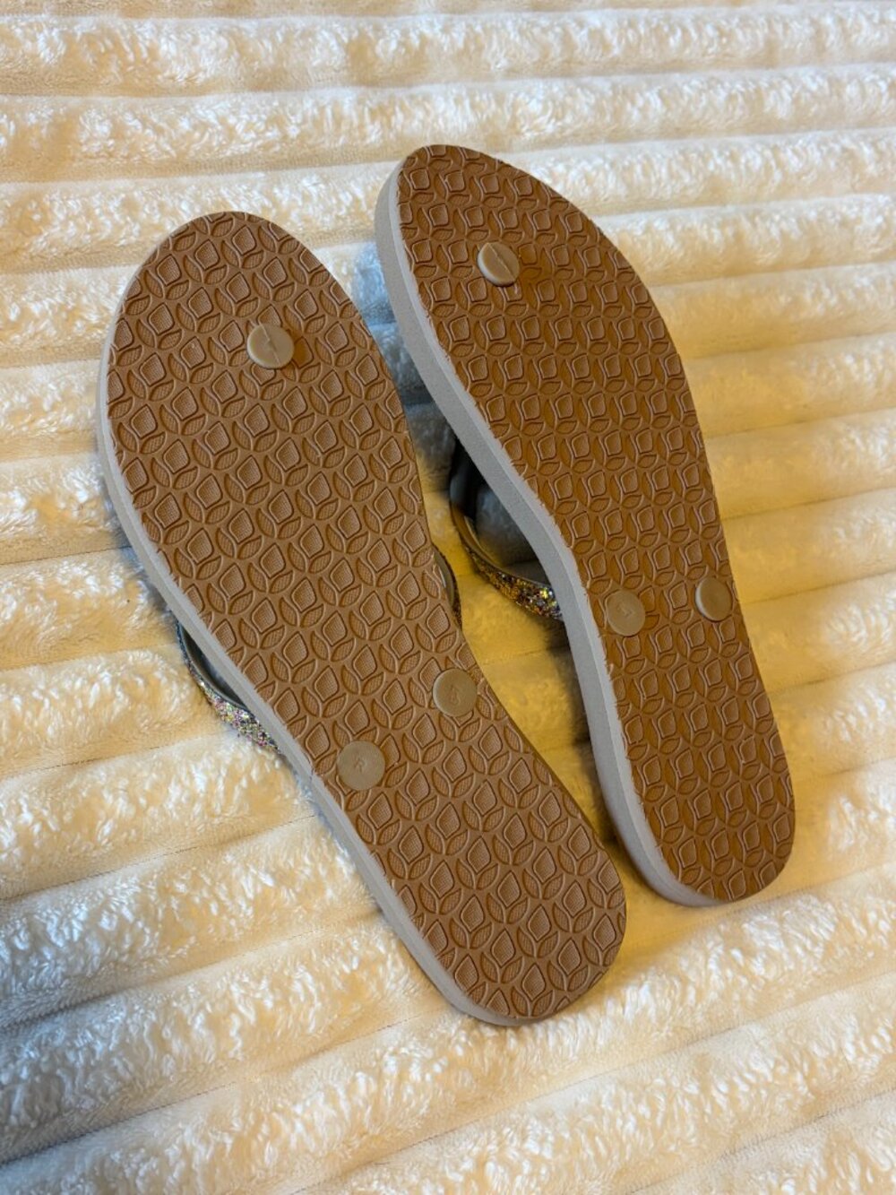 REEF Glitter Stargazer Flip Flops — Women's 7 - Picture 3 of 4